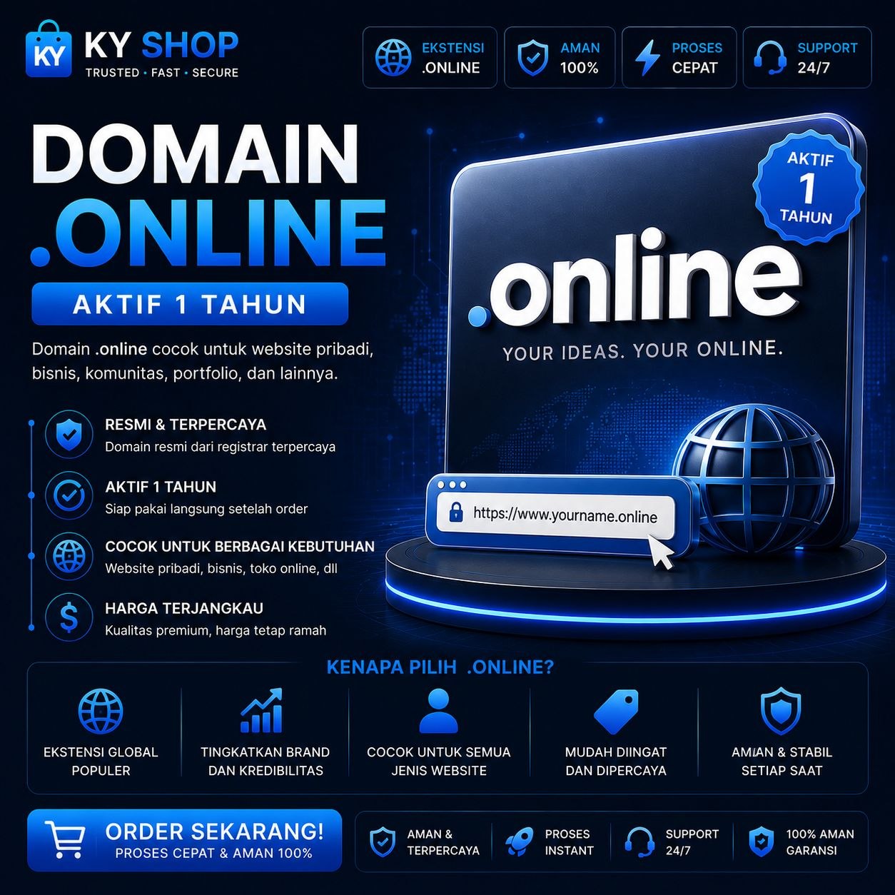 DOMAIN .online